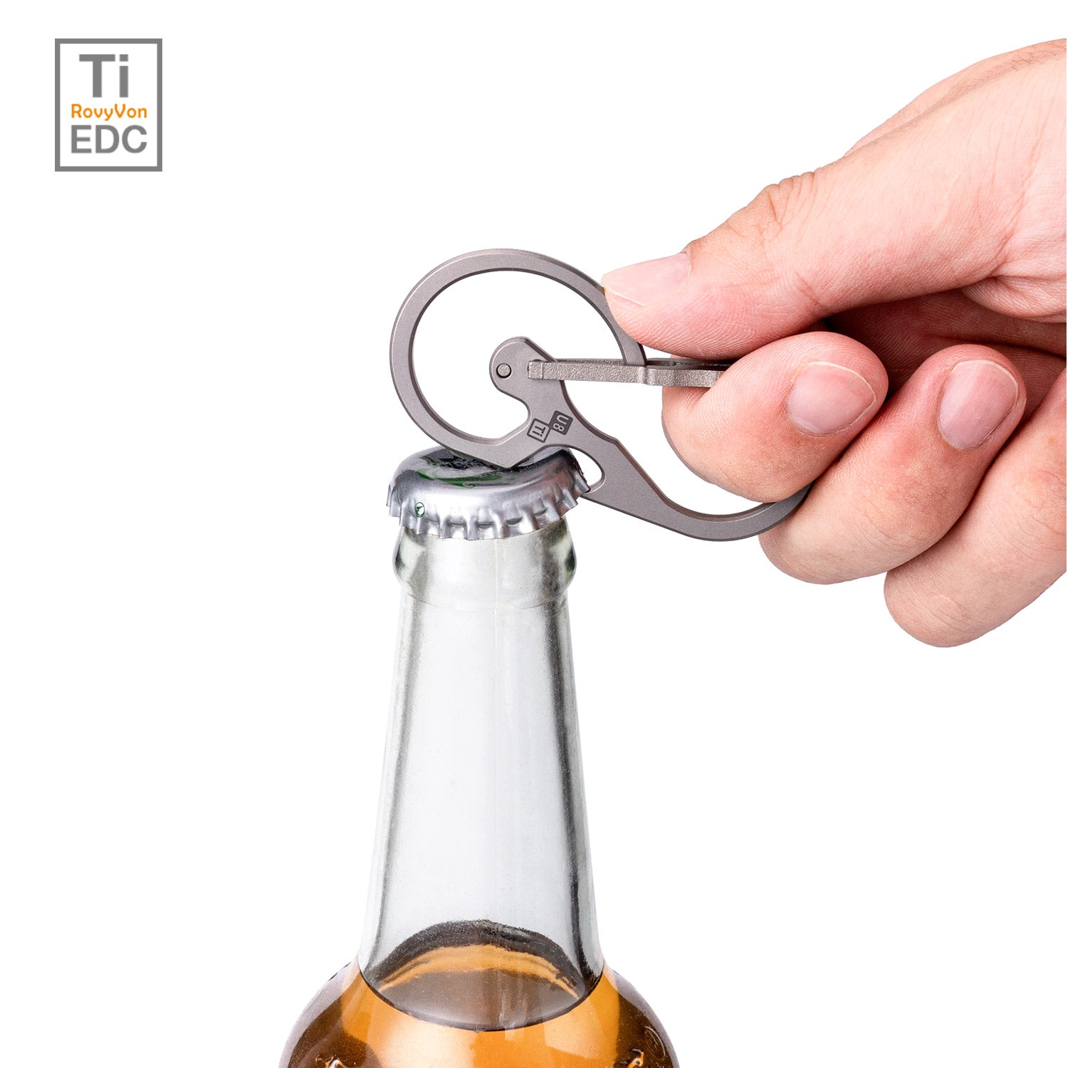 Image of RovyVon Utility U8 Titanium Keychain Carabiner