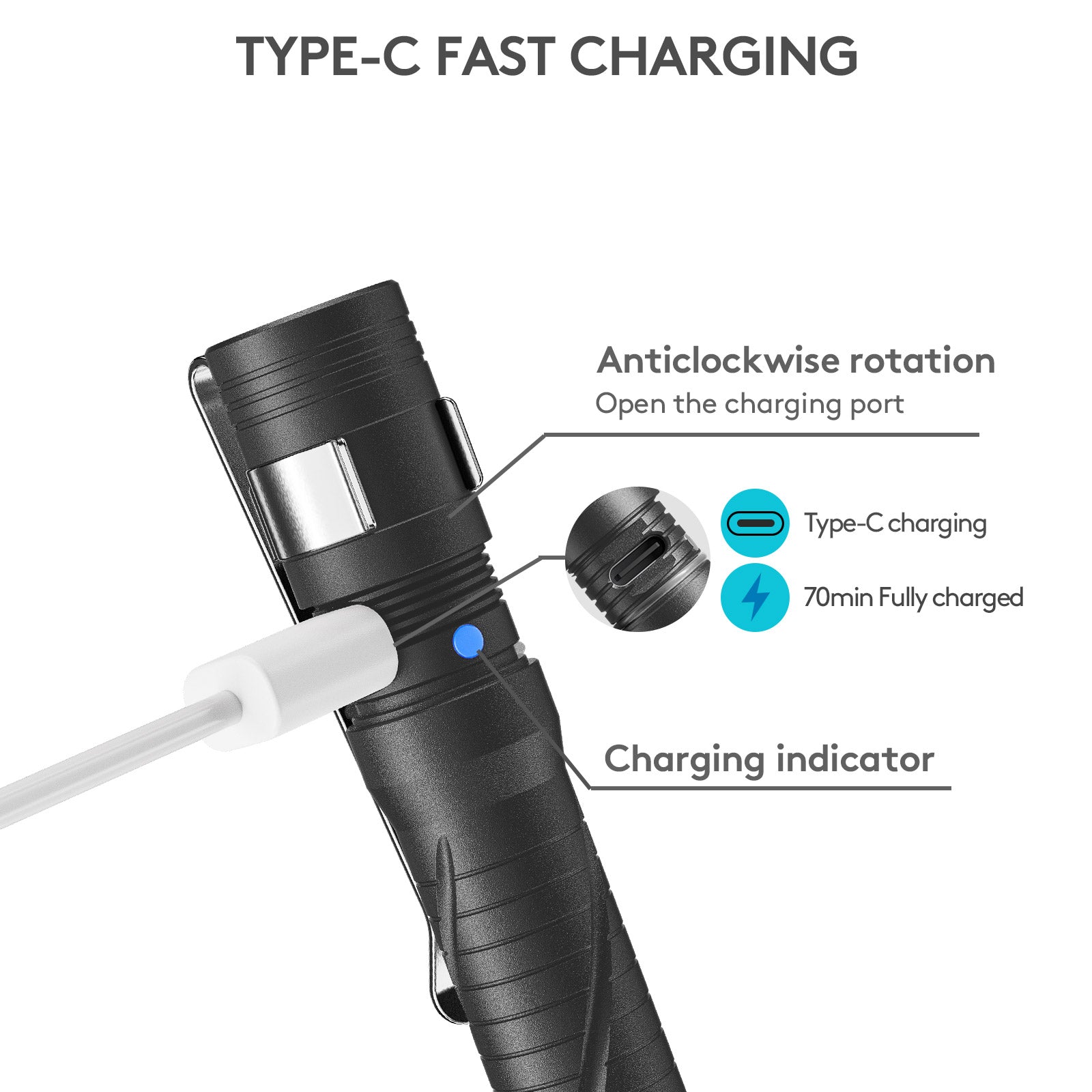 Image of Aurora A33 EDC Pen Light#color_gunmetal